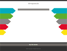 Tablet Screenshot of klimapass.de